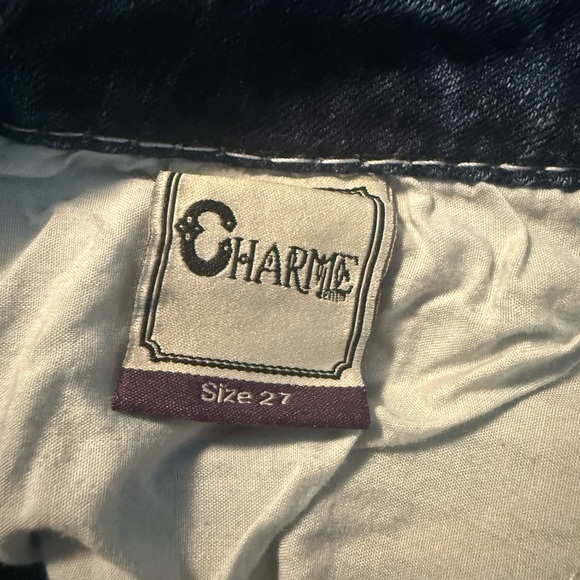 Charme Blue Boot Cut Jeans with Vintage Wash size 27 - Picture 7 of 9